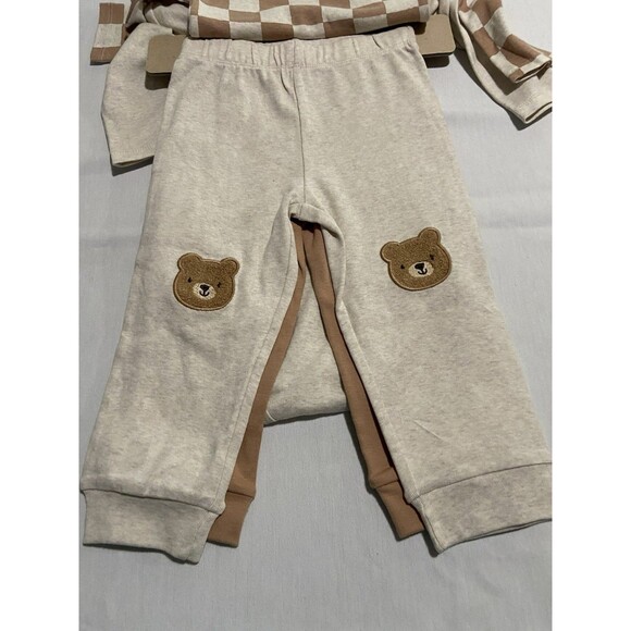 Huggies Baby Wear 4 Piece Layette Set 18M Easy Change Snaps 100% Organic Cotton - Picture 6 of 7